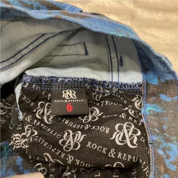 Rock & Republic Women’s/Junior Lolita Paint Splash Shorts Size 6 - Picture 7 of 12